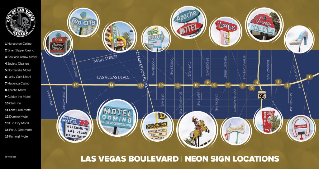 Newly Refurbished Neon Signs To Be Lit Tonight To Celebrate The Completion Of The Las Vegas Boulevard Improvement Project