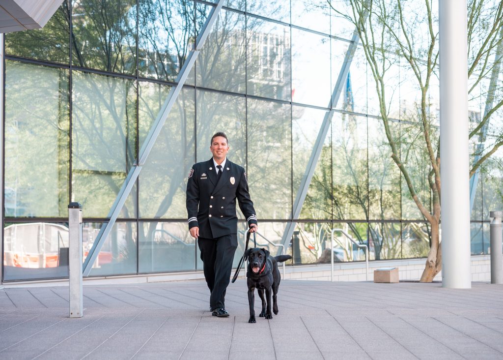 Las Vegas Introduces Wilbur and Scarlett to Public Safety Forces