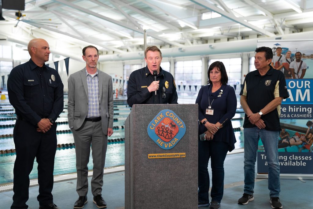 clark county commissioner Justin Jones water safety