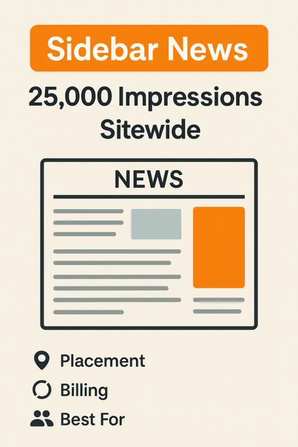 Advertise Sidebar News – 25k Impressions (336×280)