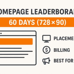 Homepage Leaderboard – 60 Days (728×90)