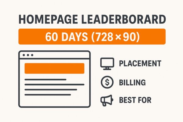 Homepage Leaderboard – 60 Days (728×90)