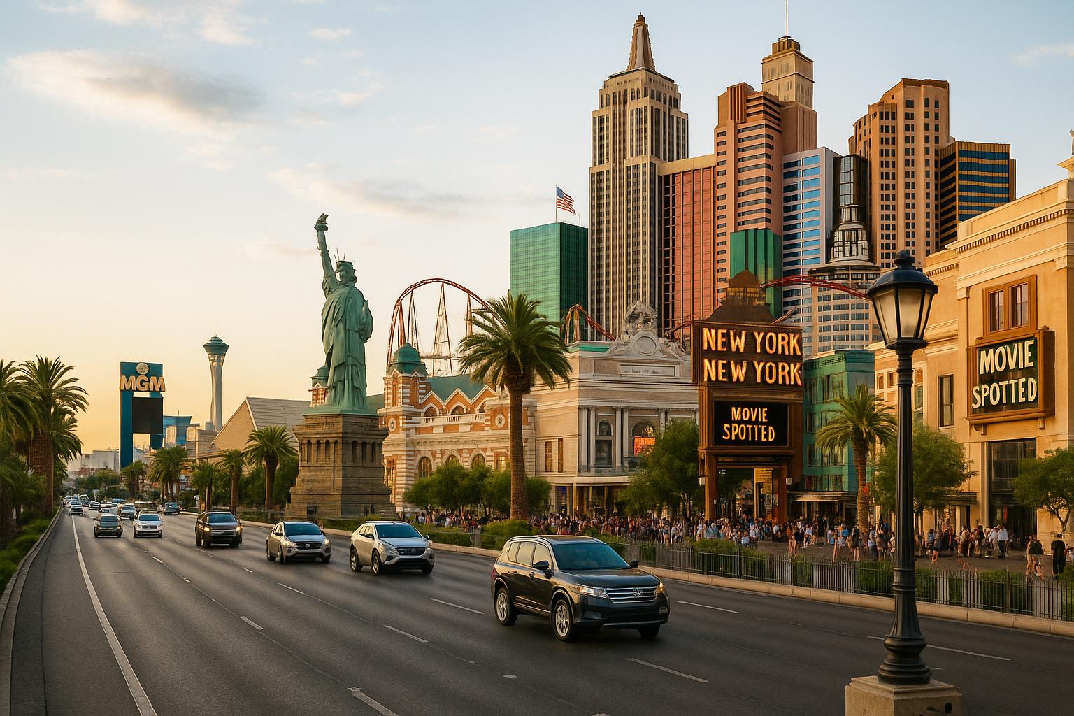Street-level view of Las Vegas neighborhood, illustrating lifestyle for relocation guide. Article: Moving to Las Vegas in 2025 — A Complete Relocation Guide. Moving to Las Vegas in 2025
