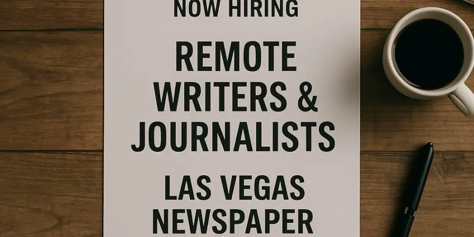 Remote Writers & Journalists Wanted – Join Las Vegas Newspaper